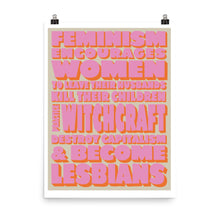 Load image into Gallery viewer, Feminism Poster - Pink
