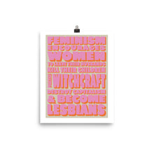 Load image into Gallery viewer, Feminism Poster - Pink