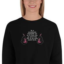 Load image into Gallery viewer, Scheana's Science Embroidered Crop Sweatshirt
