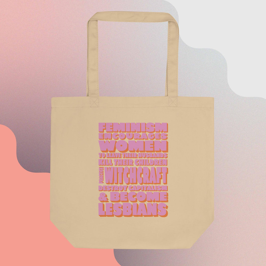 Feminism Tote Bag - Pink