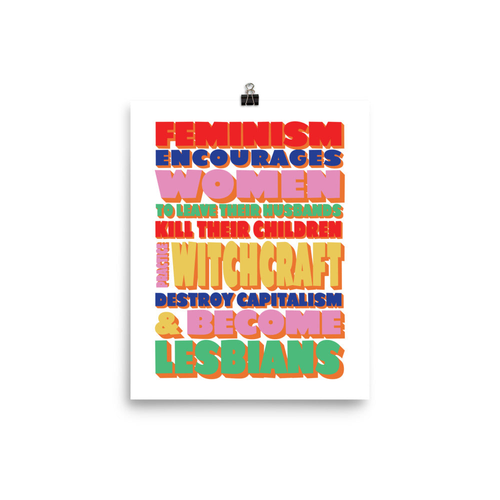 Feminism Poster - Multicolor