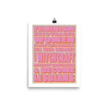 Load image into Gallery viewer, Feminism Poster - Pink
