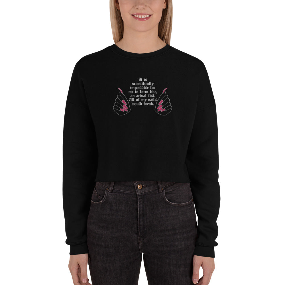 Scheana's Science Embroidered Crop Sweatshirt