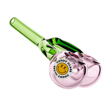 Load image into Gallery viewer, Double Bowl Cherry Pipe - Pink
